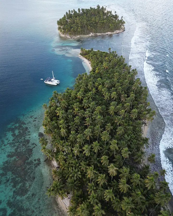 San Blas eilanden drone foto